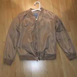 Boys Forever 21 Gold Bomber Jacket